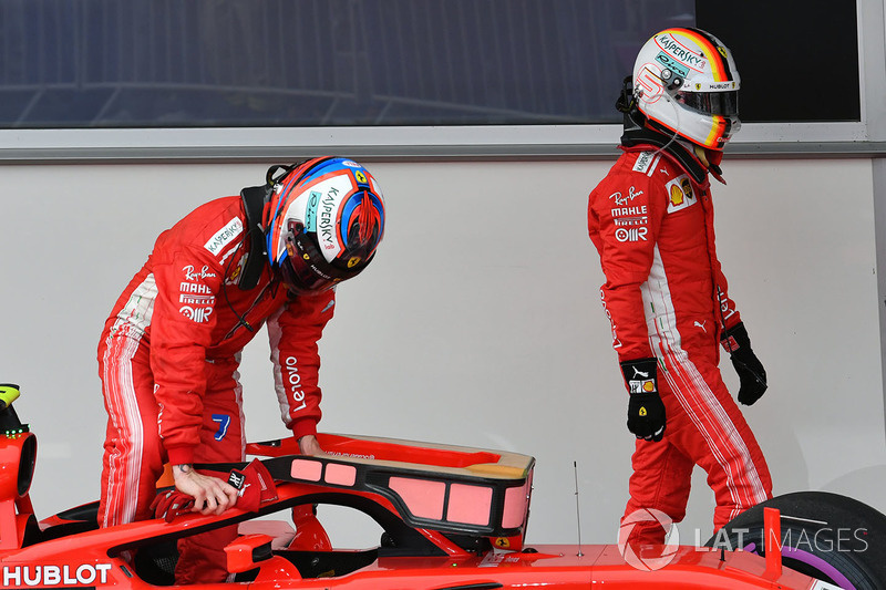 Kimi Raikkonen, Ferrari y Sebastian Vettel, Ferrari