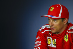 Kimi Raikkonen, Ferrari, 2nd position, in the Press Conference