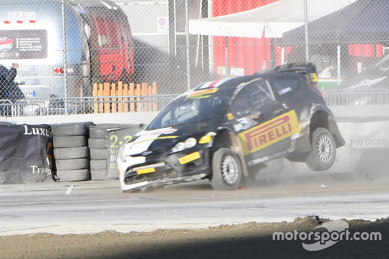 Incidente per Oliver Solberg, Ford Fiesta WRC