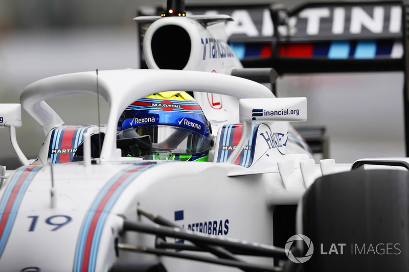 Felipe Massa, Williams FW38 Mercedes, con el Halo