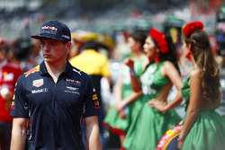 Max Verstappen, Red Bull, in the drivers parade