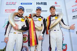 Podium: Sieger #911 Manthey Racing Porsche 911 GT R: Kevin Estre, Earl Bamber, Laurens Vanthoor