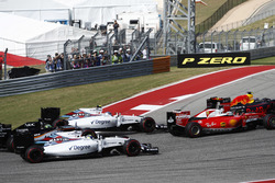 Max Verstappen, Red Bull Racing RB12 leads Sebastian Vettel, Ferrari SF16-H; Valtteri Bottas, Willia