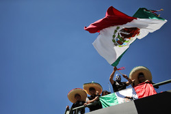 Fans in the grandstand