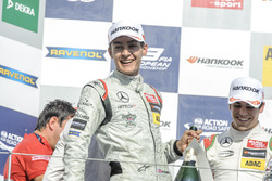 Podium, George Russell HitechGP Dallara F312 - Mercedes-Benz