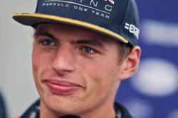 Max Verstappen, Red Bull Racing im Gespräch mit der Presse