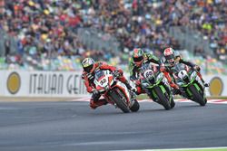 Lorenzo Savadori, IodaRacing Team, Tom Sykes, Kawasaki Racing, Jonathan Rea, Kawasaki Racing