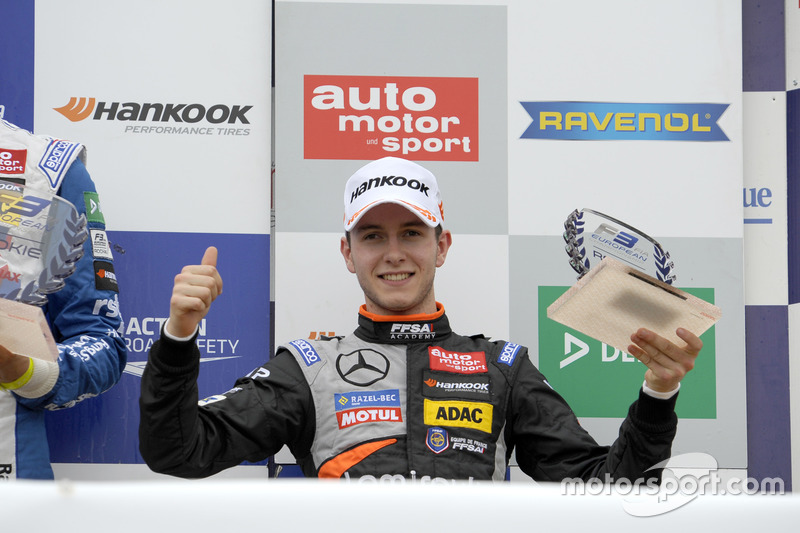Podium des rookies : Anthoine Hubert, Van Amersfoort Racing Dallara F312 - Mercedes-Benz