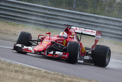 Sebastian Vettel, Ferrari tests the 2017 spec Pirelli