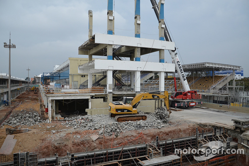 Travaux de rénovation à Interlagos