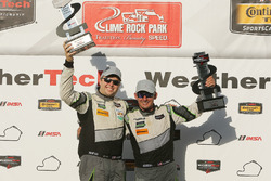 GTD podium: winners #44 Magnus Racing Audi R8 LMS: John Potter, Andy Lally