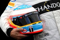 Il casco di Fernando Alonso, McLaren