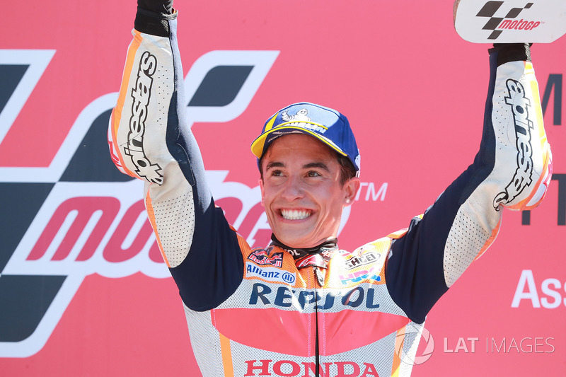 Podium: Race winner Marc Marquez, Repsol Honda Team
