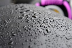 Slick Pirelli tyre and rain