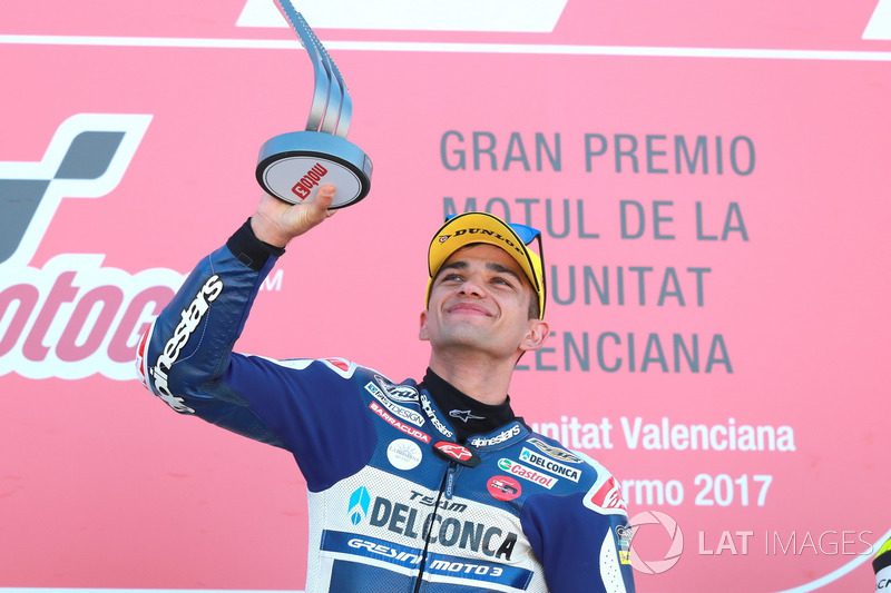 Podium: Race winner Jorge Martin, Del Conca Gresini Racing Moto3