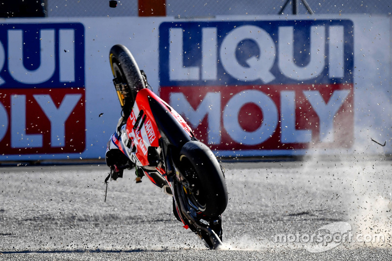 Choque de Scott Redding, Pramac Racing