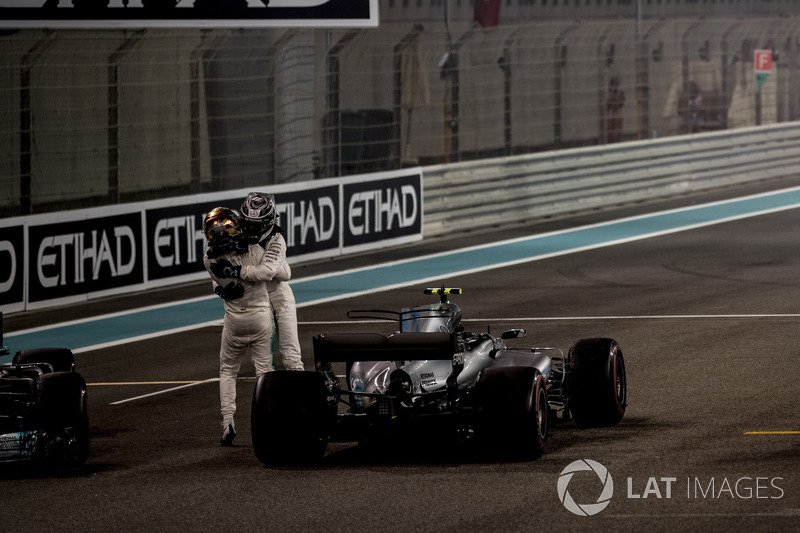 Valtteri Bottas, Mercedes AMG F1 Lewis Hamilton, Mercedes AMG F1, celebra