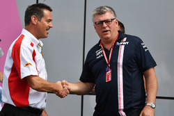 Martin Pope, DHL and Otmar Szafnauer, Force India Formula One Team Chief Operating Officer