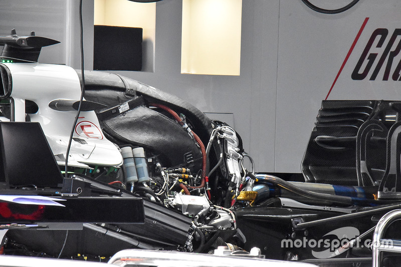 Ferrari-motor bij Haas