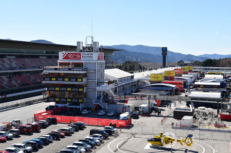 Medical helicopter and Paddock