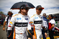 Fernando Alonso, McLaren, and Stoffel Vandoorne, McLaren