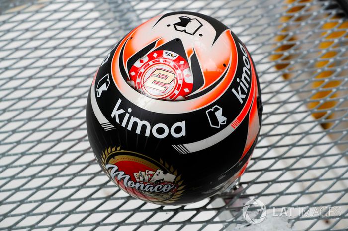 Stoffel Vandoorne, McLaren, detalle de su casco
