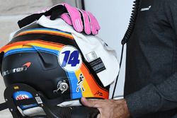 El casco de Fernando Alonso, McLaren