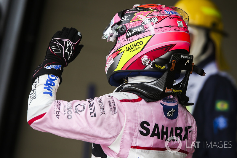 Sergio Perez, Force India, Parc Ferme