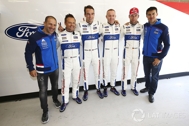 #67 Ford Chip Ganassi Racing Ford GT: Andy Priaulx, Harry Tincknell, Tony Kanaan and #66 Ford Chip Ganassi Racing Ford GT: Stefan Mücke, Olivier Pla, Billy Johnson