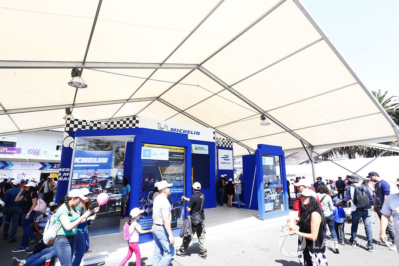 Michelin display in the fan village