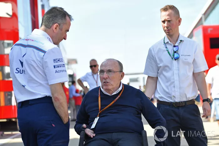 Paddy Lowe, Williams Shareholder and Technical Director and Frank Williams, Williams Team Owner