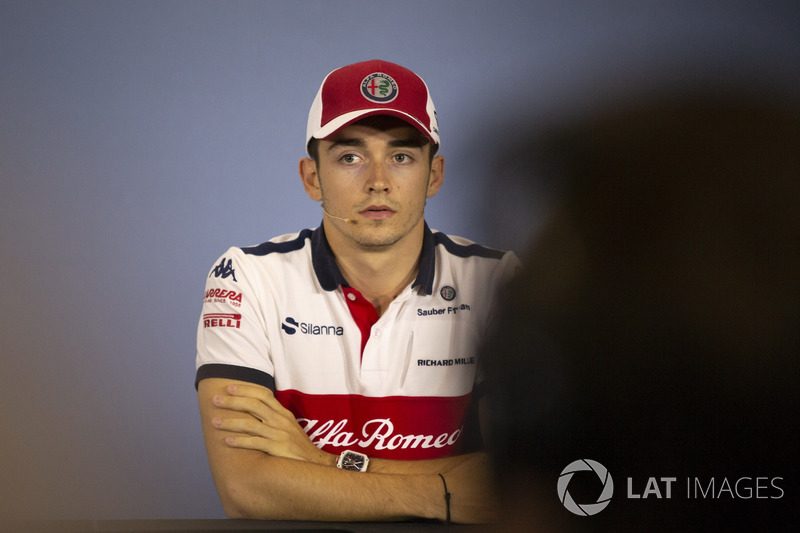 Charles Leclerc, Sauber en conférence de presse