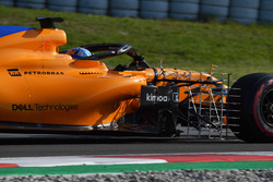 Lando Norris, McLaren MCL33 avec des capteurs aéro