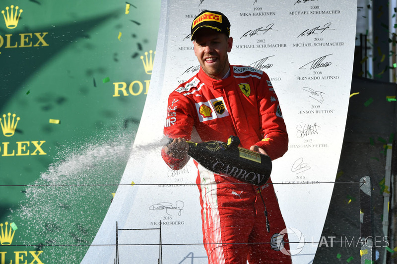 Победитель Себастьян Феттель, Ferrari