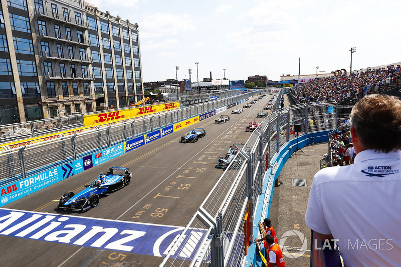 Sébastien Buemi, Renault e.Dams, on Pole Position at the start of the race