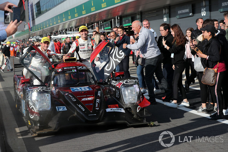 I vincitori LMP2 #38 Jackie Chan DC Racing Oreca 07 Gibson: Ho-Ping Tung, Gabriel Aubry, Stephane Richelmi