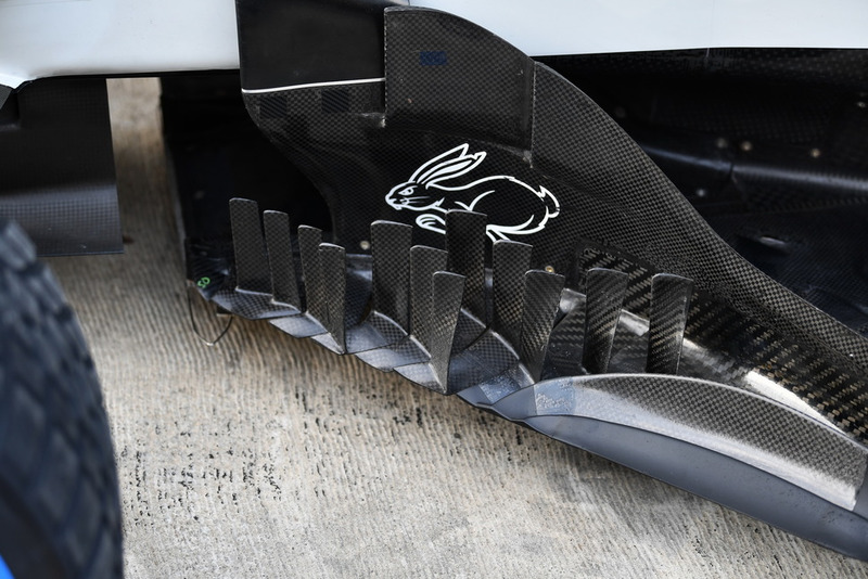 Haas F1 Team VF-18 detalle del bargeboard