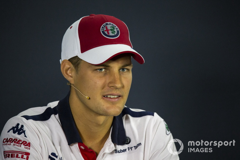 Marcus Ericsson, Sauber in press conference