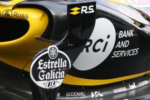 Dettaglio del deviatore di flusso sulla Renault R.S. 18 di Carlos Sainz Jr.
