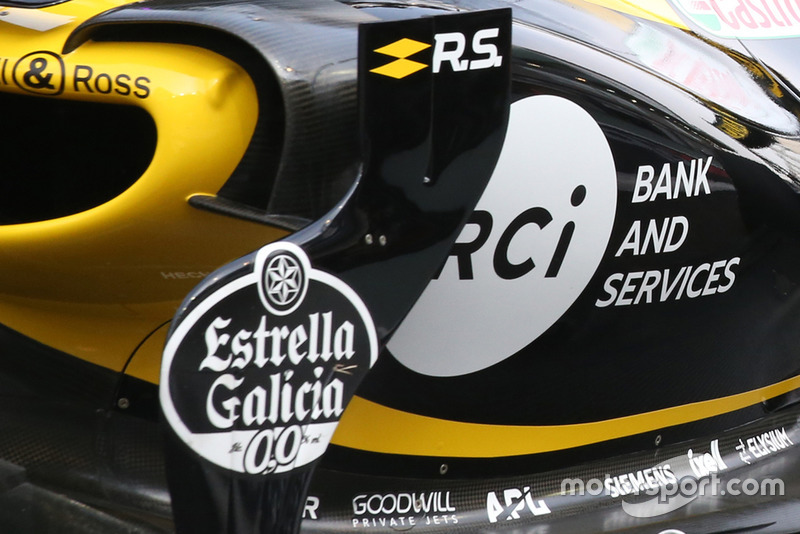 Renault R.S. 18 of Carlos Sainz Jr. technical detail