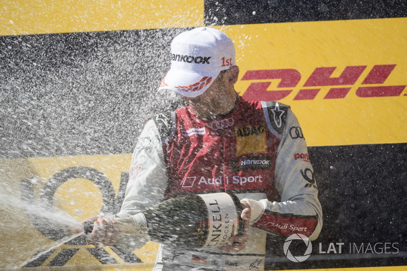 Podium: Race winner René Rast, Audi Sport Team Rosberg