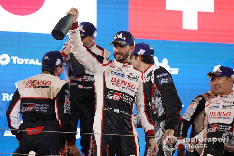 Ganadores #7 Toyota Gazoo Racing Toyota TS050: Mike Conway, Jose Maria Lopez, Kamui Kobayashi