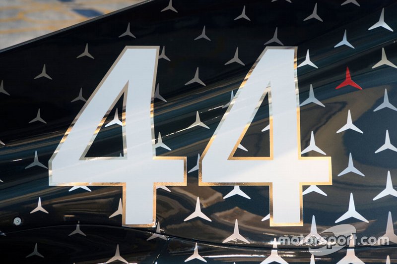 Dettagli livrea Lewis Hamilton, Mercedes AMG F1