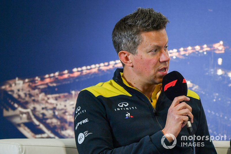 Marcin Budkowski, Renault F1 Team, en conférence de presse