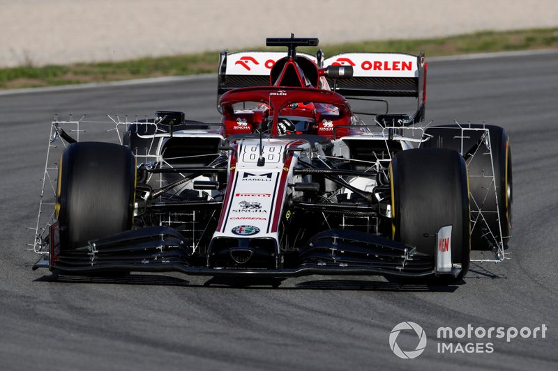 Robert Kubica, Alfa Romeo Racing C39  mntre effettua le prove aerodinamiche