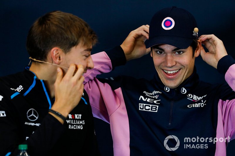 Press conference, George Russell, Williams Racing, and Lance Stroll, Racing Point