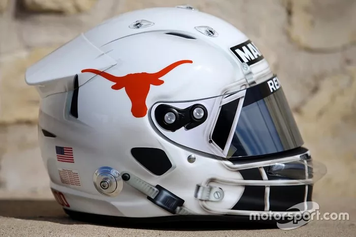 El casco de Daniel Ricciardo, Renault F1 Team, para el GP de Estados Unidos