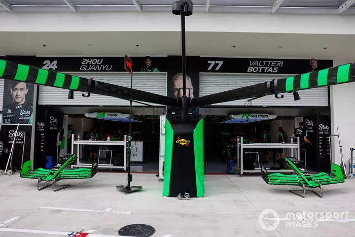 Stake F1 Team Kick Sauber garage