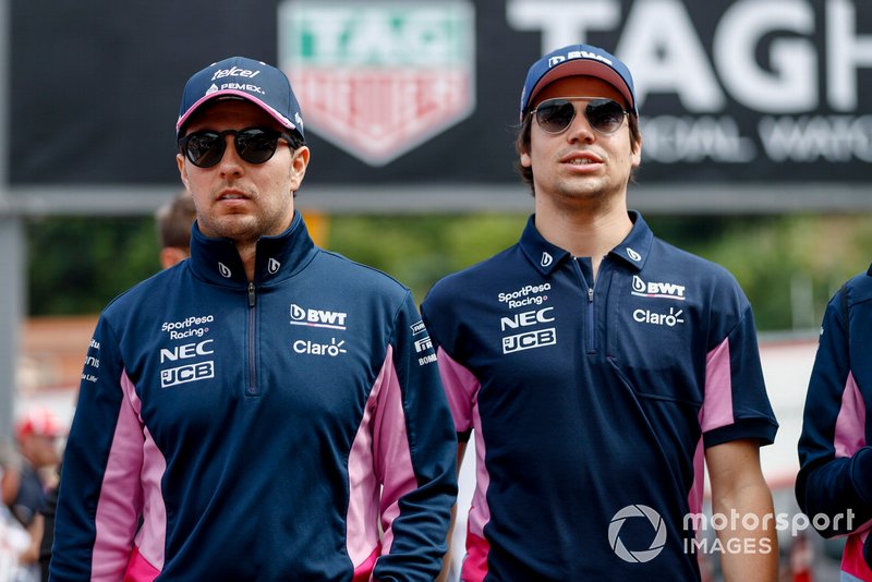 Sergio Perez, Racing Point y Lance Stroll, Racing Point