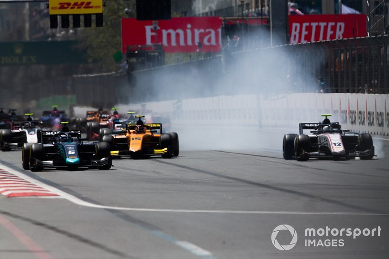 Juan Manuel Correa, SAUBER JUNIOR TEAM BY CHAROUZ Nicholas Latifi, DAMS e Jack Aitken, CAMPOS RACING